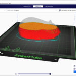 Das Slicer-Programm Cura von UltiMaker; hier mit einem Meerschweinchen-Modell UltiMaker Cura
