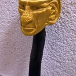 Mein Zepter des großen Nagus: Der Kopf wurde zweiteilig in Gold gedruckt, der Griff ist aus Holz. Zepter des Großen Nagus